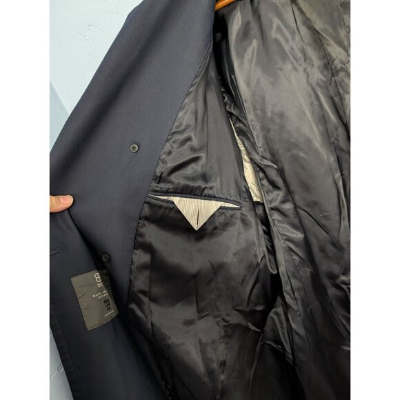 Banana Republic Heritage Collection XXL Navy Water Repellent Officer Coat Winter - Picture 15 of 16